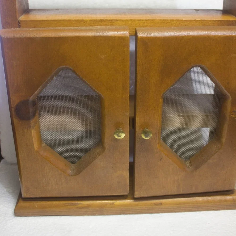 Handmade Wood Cabinet with Doors